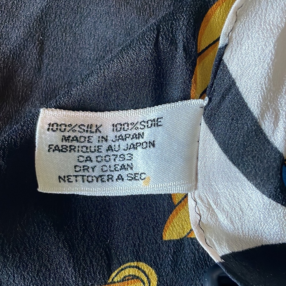 Albert Nipon 100% Nautical Silk Scarf - image 6